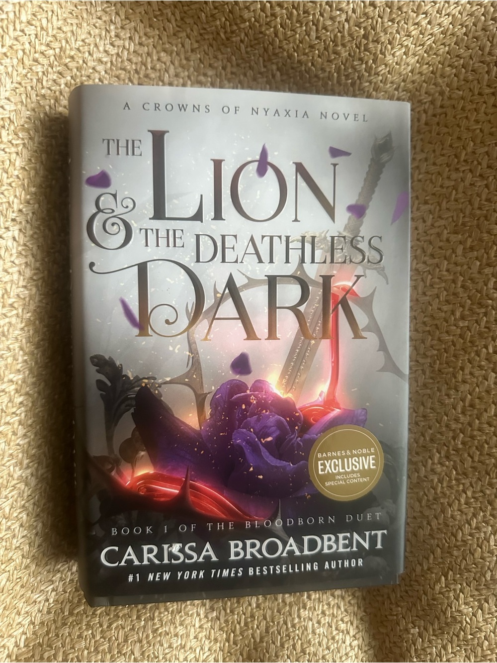 The Lion & the Deathless Dark, Carissa Broadbent.HC, 2026 B&N Exclusive Like new